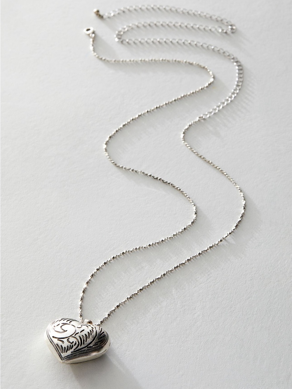 Free People Metal Heart Chain Necklace